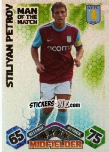 Cromo Stiliyan Petrov - English Premier League 2009-2010. Match Attax - Topps