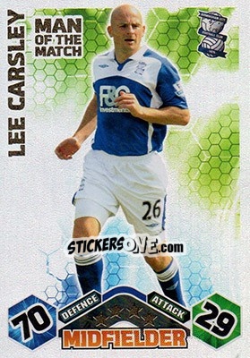 Cromo Lee Carsley - English Premier League 2009-2010. Match Attax - Topps