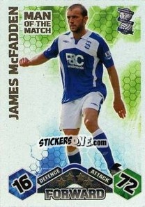 Sticker James McFadden - English Premier League 2009-2010. Match Attax n. 369 - Topps