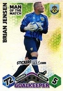 Sticker Brian Jensen - English Premier League 2009-2010. Match Attax n. 376 - Topps