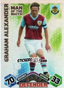 Sticker Graham Alexander - English Premier League 2009-2010. Match Attax - Topps