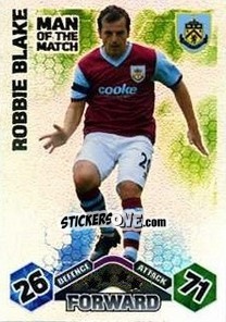 Sticker Robbie Blake - English Premier League 2009-2010. Match Attax n. 378 - Topps