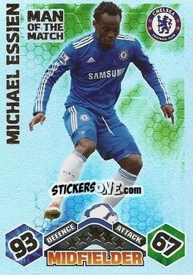 Sticker Michael Essien - English Premier League 2009-2010. Match Attax n. 380 - Topps