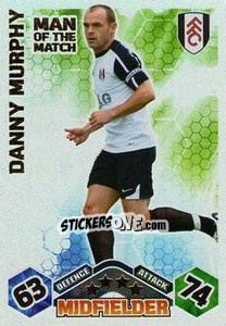 Sticker Danny Murphy - English Premier League 2009-2010. Match Attax n. 387 - Topps