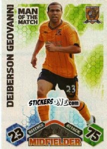 Sticker Deiberson Geovanni - English Premier League 2009-2010. Match Attax n. 390 - Topps