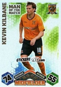 Sticker Kevin Kilbane - English Premier League 2009-2010. Match Attax - Topps