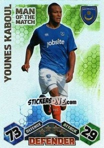 Sticker Younes Kaboul - English Premier League 2009-2010. Match Attax n. 402 - Topps