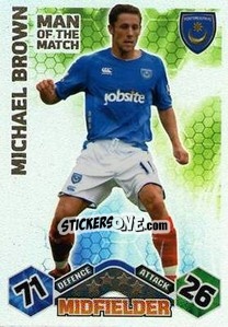 Sticker Michael Brown - English Premier League 2009-2010. Match Attax n. 403 - Topps