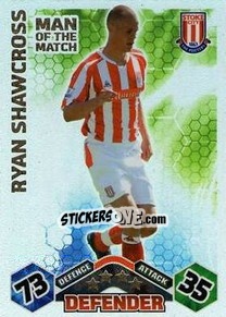 Sticker Ryan Shawcross - English Premier League 2009-2010. Match Attax - Topps