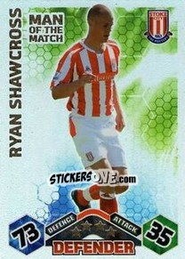 Sticker Ryan Shawcross - English Premier League 2009-2010. Match Attax n. 404 - Topps