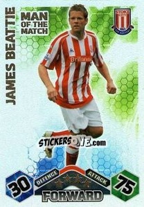 Sticker James Beattie - English Premier League 2009-2010. Match Attax n. 406 - Topps
