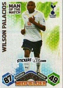 Cromo Wilson Palacios - English Premier League 2009-2010. Match Attax - Topps