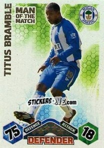 Cromo Titus Bramble - English Premier League 2009-2010. Match Attax - Topps