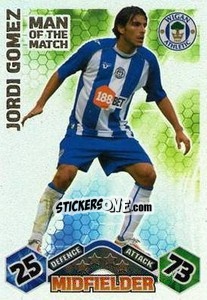 Figurina Jordi Gomez - English Premier League 2009-2010. Match Attax - Topps