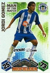 Cromo Jordi Gomez - English Premier League 2009-2010. Match Attax n. 418 - Topps