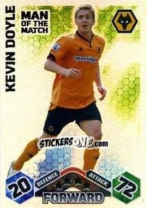 Cromo Kevin Doyle - English Premier League 2009-2010. Match Attax - Topps