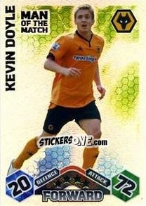 Sticker Kevin Doyle - English Premier League 2009-2010. Match Attax n. 421 - Topps