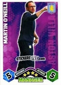 Sticker Martin O’Neill - English Premier League 2009-2010. Match Attax n. 423 - Topps
