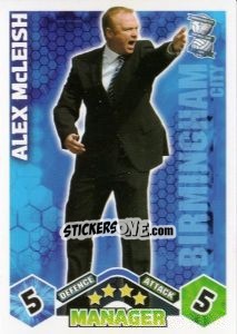 Cromo Alex McLeish - English Premier League 2009-2010. Match Attax - Topps
