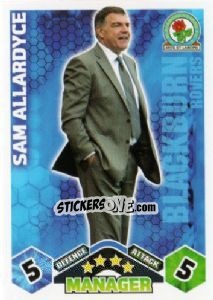 Sticker Sam Allardyce - English Premier League 2009-2010. Match Attax n. 425 - Topps
