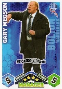Cromo Gary Megson - English Premier League 2009-2010. Match Attax - Topps