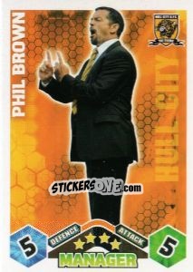 Sticker Phil Brown - English Premier League 2009-2010. Match Attax n. 431 - Topps