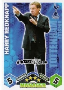 Sticker Harry Redknapp - English Premier League 2009-2010. Match Attax - Topps