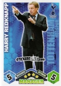 Sticker Harry Redknapp - English Premier League 2009-2010. Match Attax n. 438 - Topps