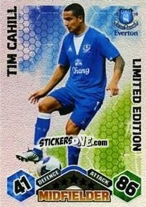 Sticker Tim Cahill - English Premier League 2009-2010. Match Attax - Topps