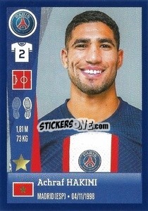 Sticker Achraf Hakimi - FOOT 2022-2023 n. 327 - Panini