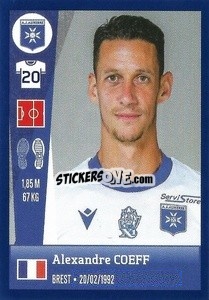 Figurina Alexandre Coeff - FOOT 2022-2023 - Panini