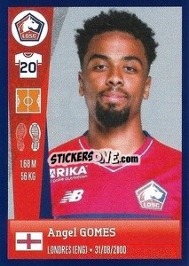 Sticker Angel Gomes - FOOT 2022-2023 n. 166 - Panini