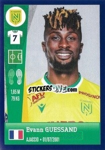 Sticker Evann Guessand - FOOT 2022-2023 - Panini