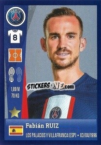 Sticker Fabián Ruiz - FOOT 2022-2023 n. 334 - Panini