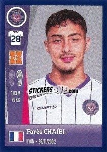 Sticker Farès Chaïbi - FOOT 2022-2023 - Panini