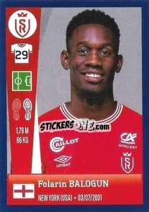 Sticker Folarin Balogun - FOOT 2022-2023 n. 368 - Panini