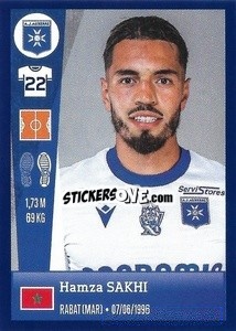 Figurina Hamza Sakhi - FOOT 2022-2023 n. 75 - Panini