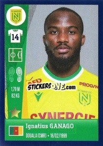 Cromo Ignatius Ganago - FOOT 2022-2023 - Panini