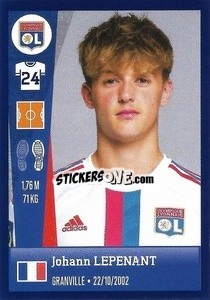 Figurina Johann Lepenant - FOOT 2022-2023 n. 206 - Panini