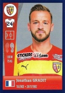 Sticker Jonathan Gradit - FOOT 2022-2023 - Panini