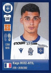 Sticker Kays Ruiz-Atil - FOOT 2022-2023 n. 74 - Panini