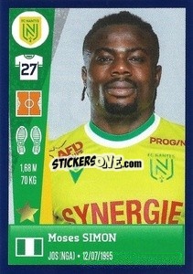 Sticker Moses Simon - FOOT 2022-2023 n. 296 - Panini