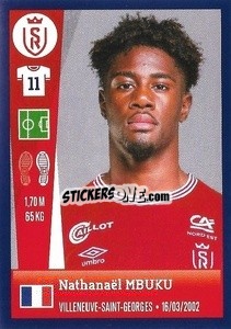 Figurina Nathanaël Mbuku - FOOT 2022-2023 - Panini