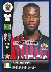 Sticker Nicolas Pépé - FOOT 2022-2023 n. 321 - Panini