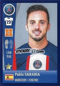 Figurina Pablo Sarabia - FOOT 2022-2023 - Panini