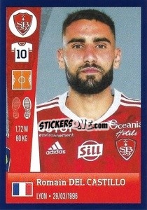 Sticker Romain Del Castillo - FOOT 2022-2023 n. 94 - Panini