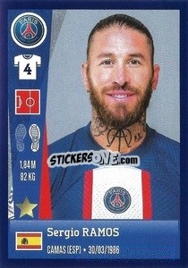 Sticker Sergio Ramos - FOOT 2022-2023 n. 332 - Panini