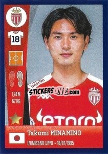 Sticker Takumi Minamino - FOOT 2022-2023 n. 258 - Panini