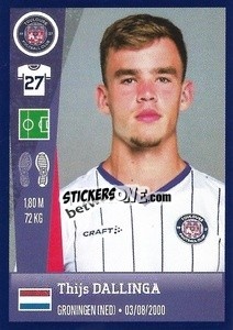Sticker Thijs Dallinga - FOOT 2022-2023 n. 429 - Panini