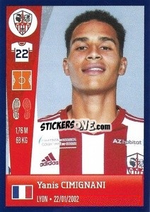 Sticker Yanis Cimignani - FOOT 2022-2023 - Panini